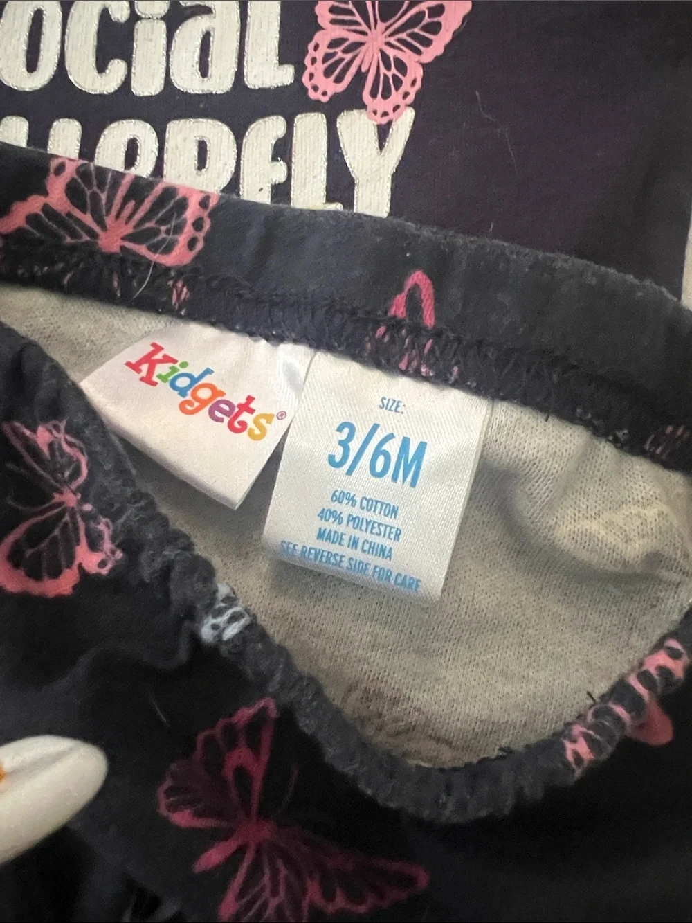 Carter's etc Pink Floral Hoodie, 3-6 and 6-9. Butterflies butterfly, mint navy